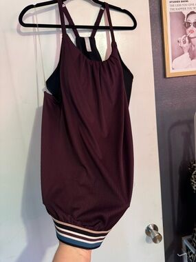 Cacique Ribbed Tankini - Please See Pics for Style & Fit